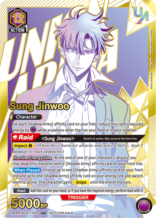 Sung Jinwoo Card Front