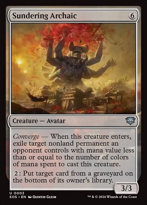 Sundering Archaic Card Front