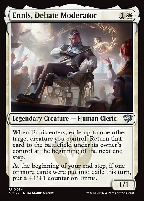 Ennis, Debate Moderator Frente