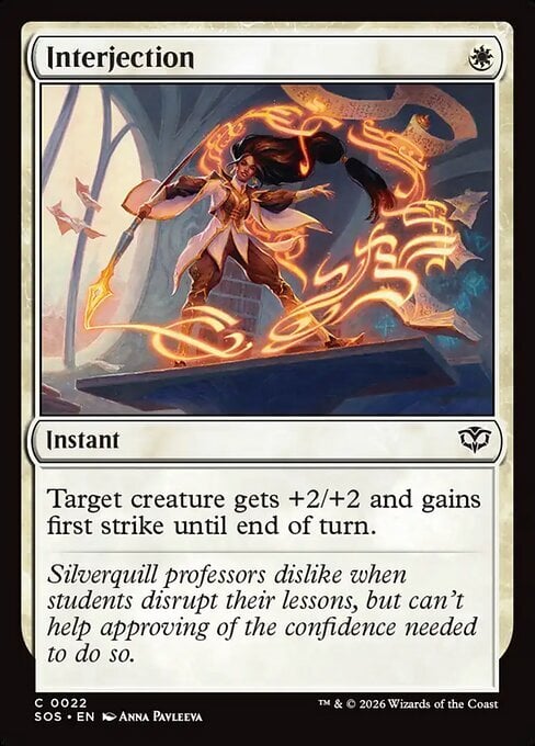 Interjection Card Front