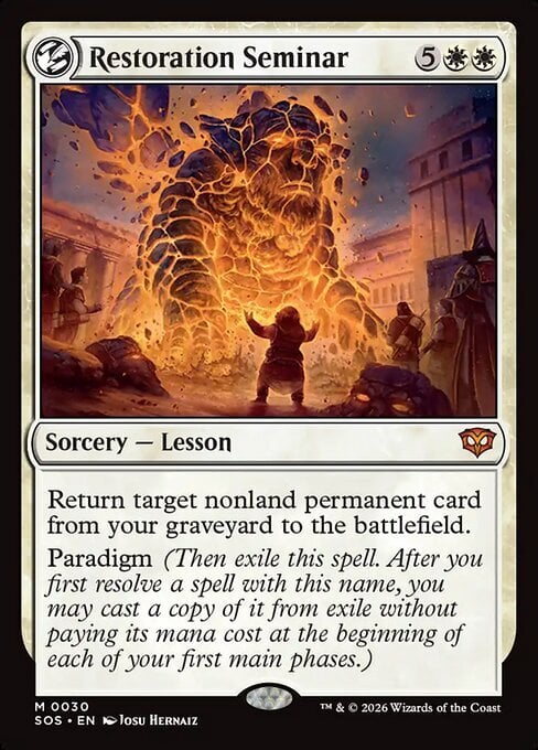 Restoration Seminar Frente