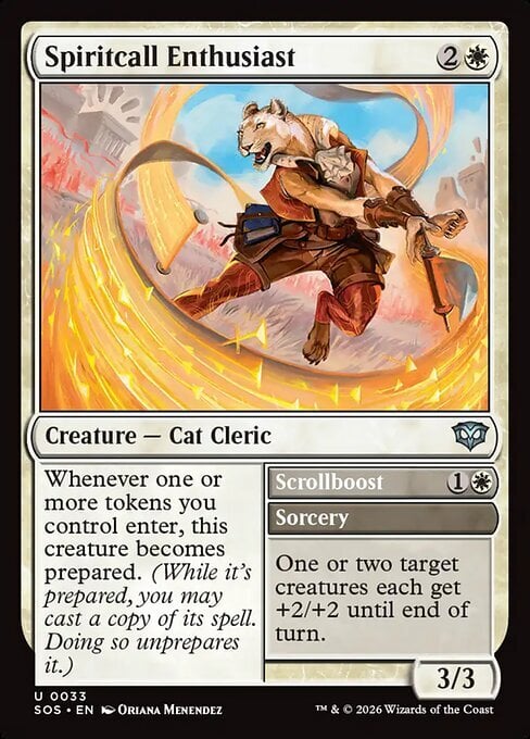 Spiritcall Enthusiast // Scrollboost Card Front