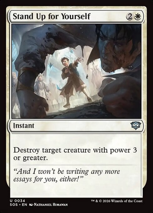 Stand Up for Yourself Card Front