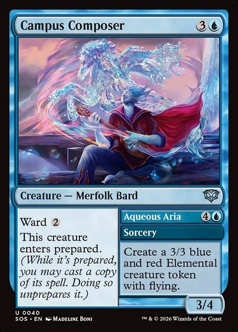 Campus Composer // Aqueous Aria Card Front