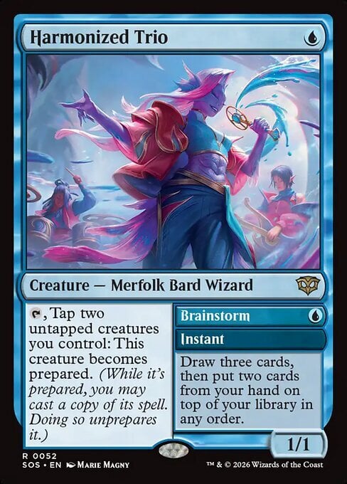 Harmonized Trio // Brainstorm Card Front