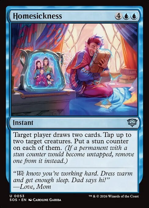 Homesickness Card Front