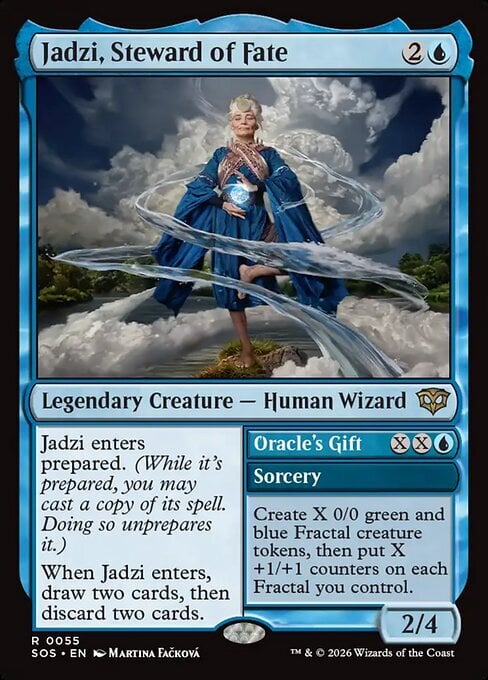 Jadzi, Steward of Fate // Oracle's Gift Card Front