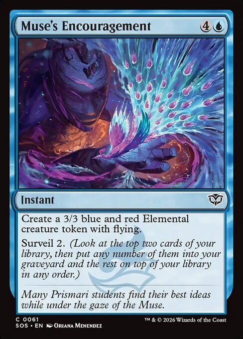 Muse's Encouragement Card Front