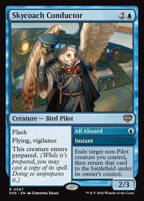 Skycoach Conductor // All Aboard Card Front