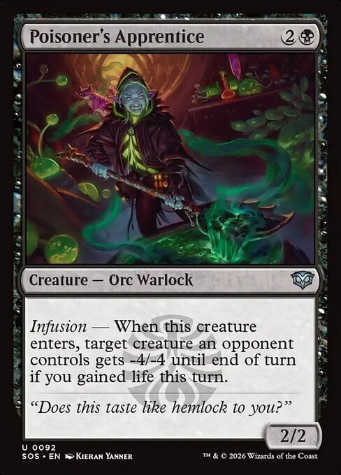 Poisoner's Apprentice Card Front