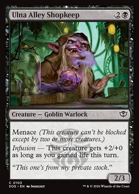 Ulna Alley Shopkeep Card Front