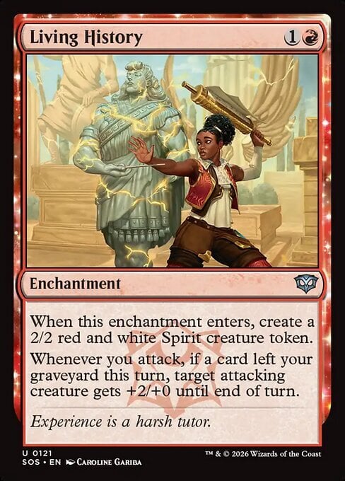 Living History Card Front