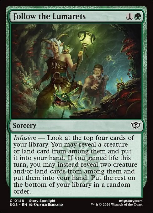 Follow the Lumarets Card Front