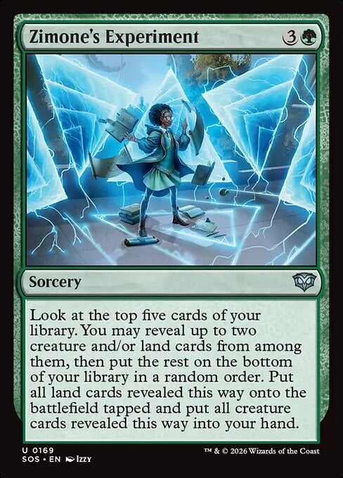 Zimone's Experiment Card Front