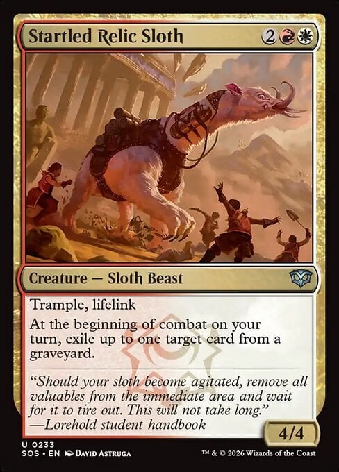 Tardigrado delle Reliquie Spaventato Card Front