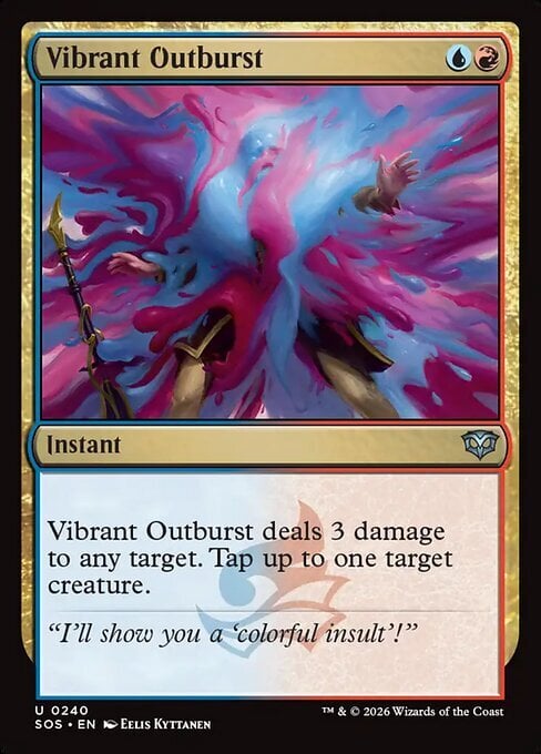 Vibrant Outburst Card Front