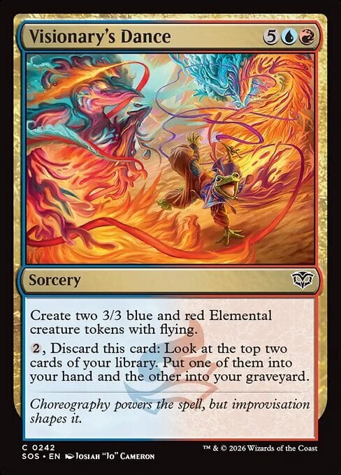 Visionary's Dance Card Front