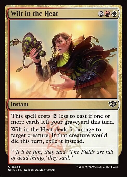 Wilt in the Heat Card Front