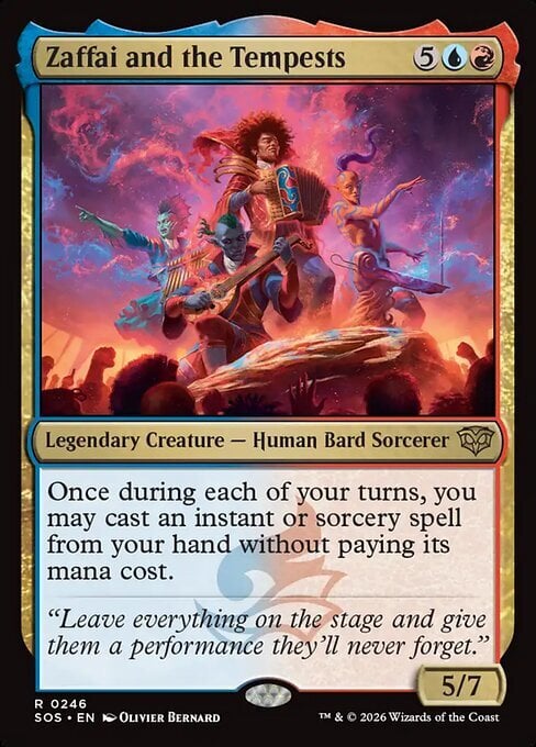 Zaffai and the Tempests Card Front