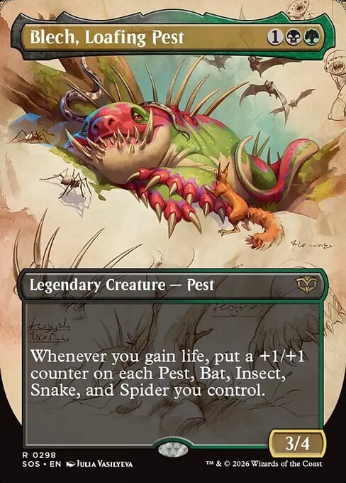 Blech, Peste Oziante Card Front