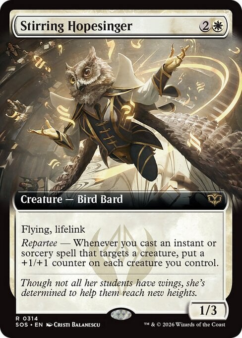 Stirring Hopesinger Card Front