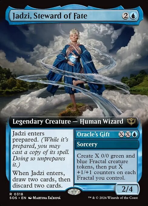 Jadzi, Steward of Fate // Oracle's Gift Card Front