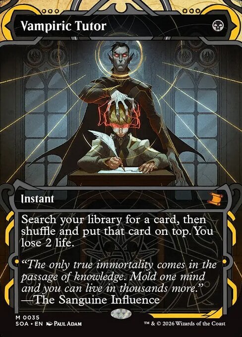 Vampiric Tutor Card Front