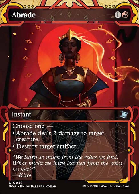 Abrasione Card Front