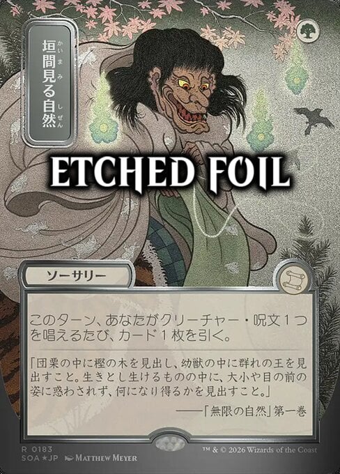 Barlume della Natura Card Front