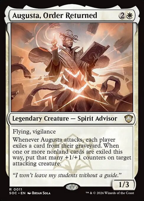 Augusta, Order Returned Card Front