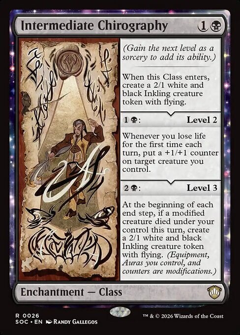 Intermediate Chirography Card Front