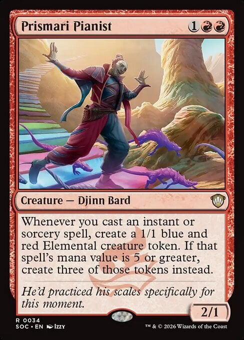 Prismari Pianist Card Front