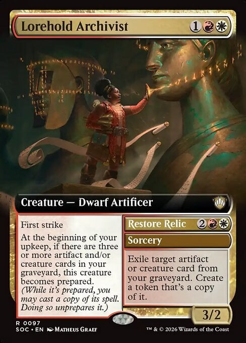 Lorehold Archivist // Restore Relic Card Front