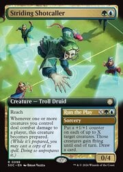 Striding Shotcaller // Run the Play · Extended Art 098