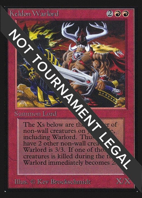 Keldon Warlord Card Front