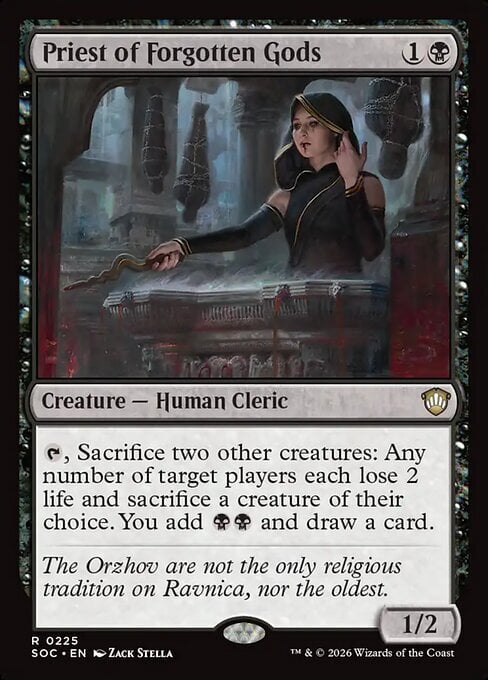 Sacerdotessa degli Dei Dimenticati Card Front