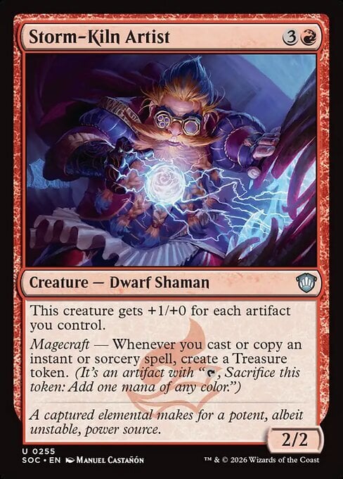 Artista della Fornace Tempesta Card Front