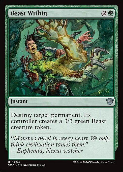 Beast Within Card Front