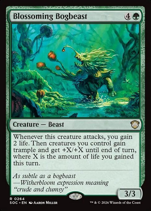 Blossoming Bogbeast Card Front