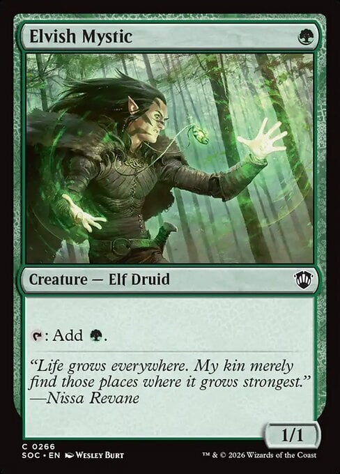 Elvish Mystic Card Front
