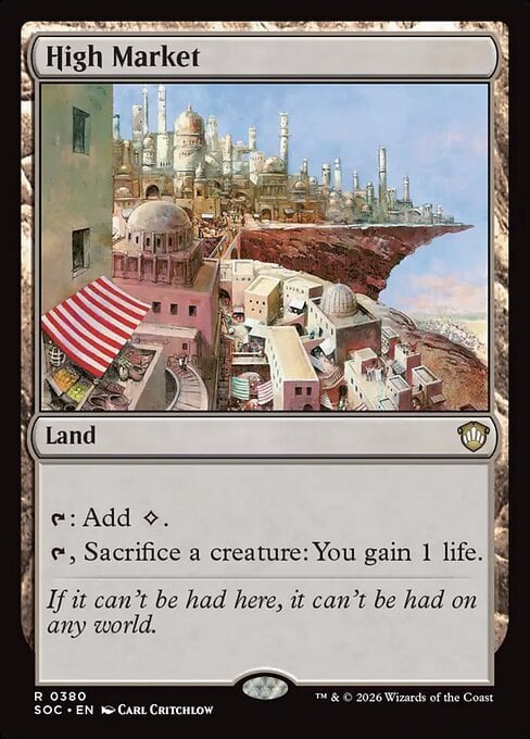 High Market Card Front