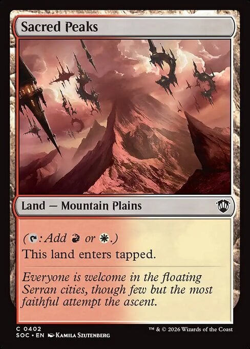 Sacred Peaks Card Front