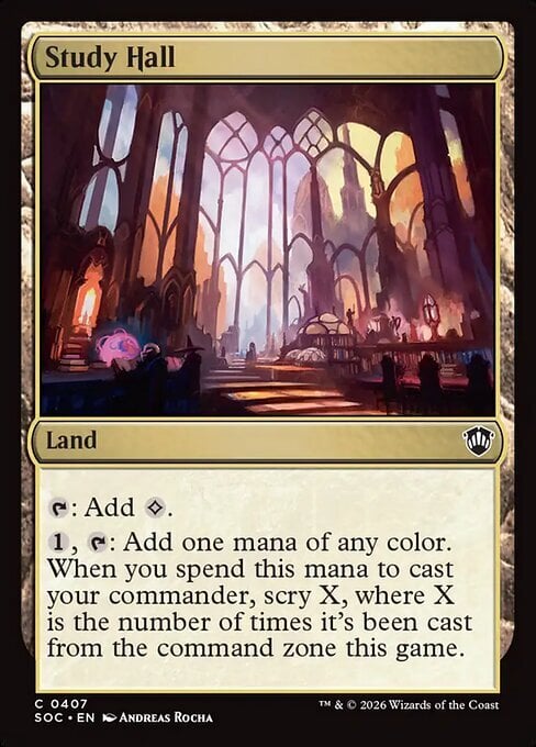 Study Hall Card Front