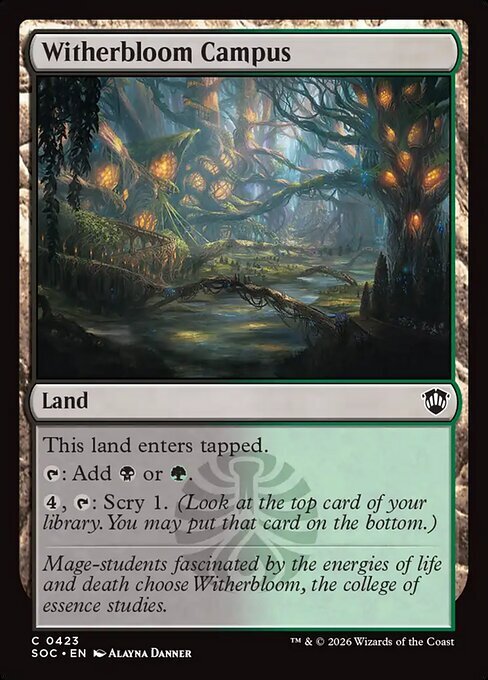 Witherbloom Campus Card Front