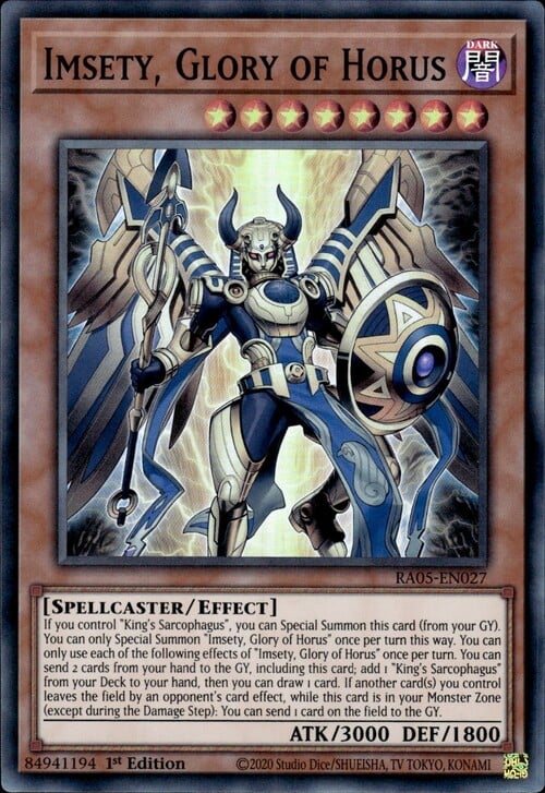 Imsety, Gloria di Horus Card Front