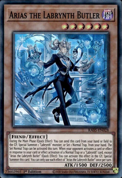 Arias la Maggiordoma del Labrinto Card Front
