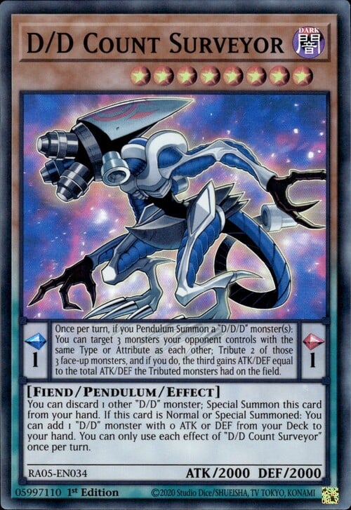 D/D Count Surveyor Card Front