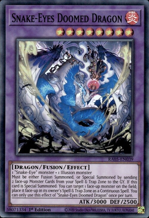 Snake-Eyes Doomed Dragon Card Front