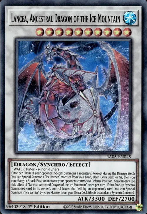 Lancea, Ancestral Dragon of the Ice Mountain Card Front