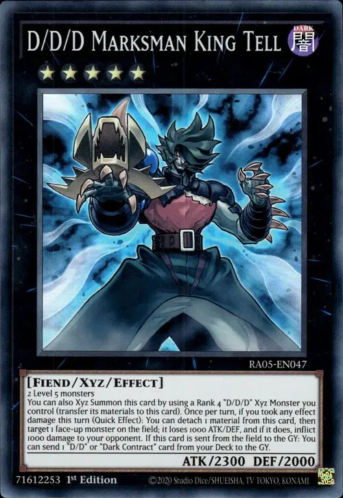 D/D/D Marksman King Tell Card Front